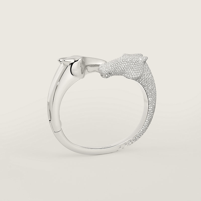 Galop Hermès bracelet - White gold | Hermès USA